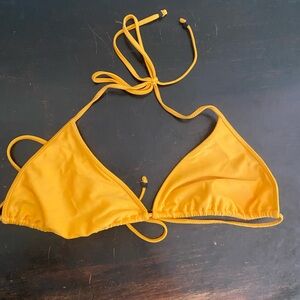 Yellow Triangl swimwear top